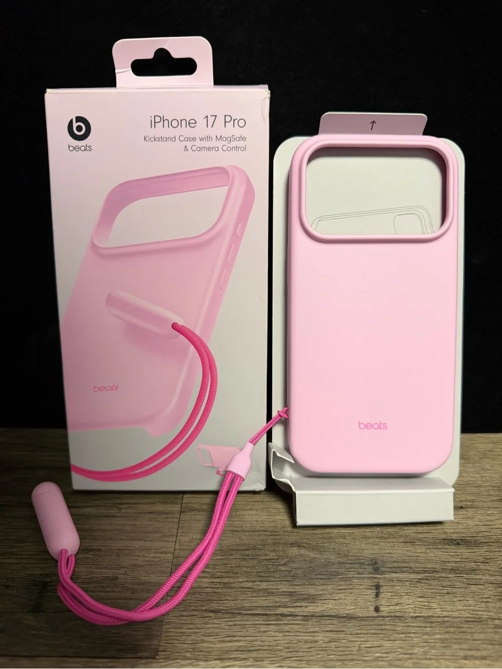 Beats iPhone 17 Pro Kickstand Case MagSafe Pebble Pink NIB/NWT